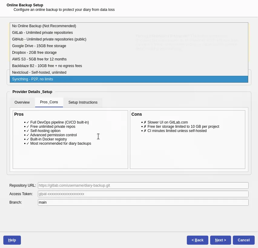Backup Providers